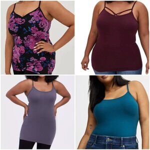 NWT Torrid Bundle (4) Foxy Cami Tops 4 4X 26